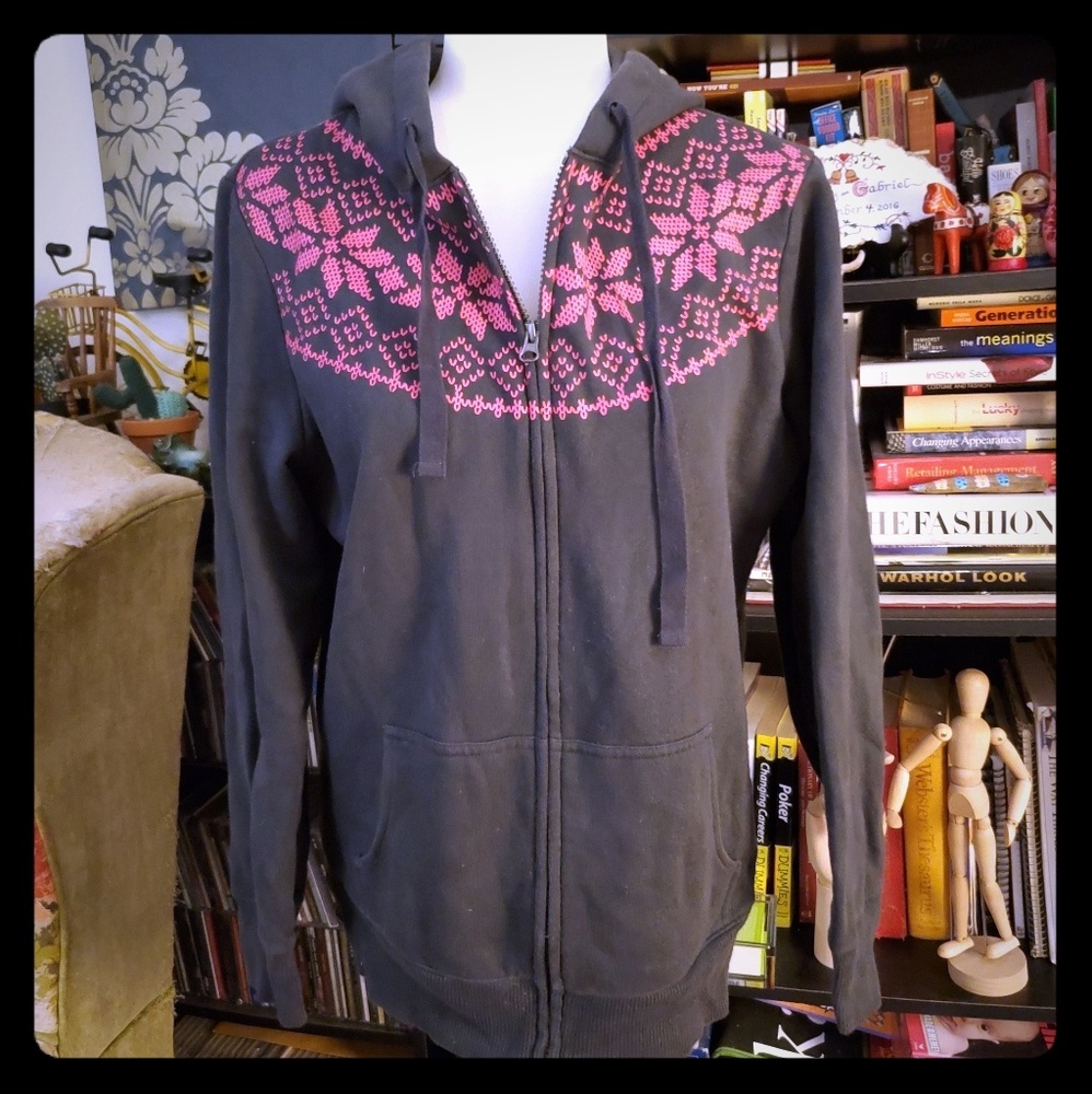 Norwegian Cross Stich Snowflake Hoodie